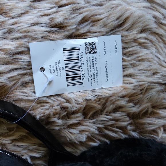 KATE SPADE💥New💥Faux Shearling Black Tote - Picture 12 of 12